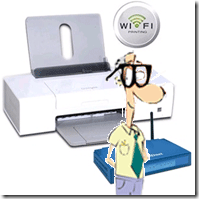 Принтер рядом с маршрутизатором и компьютером — схема домашней сети