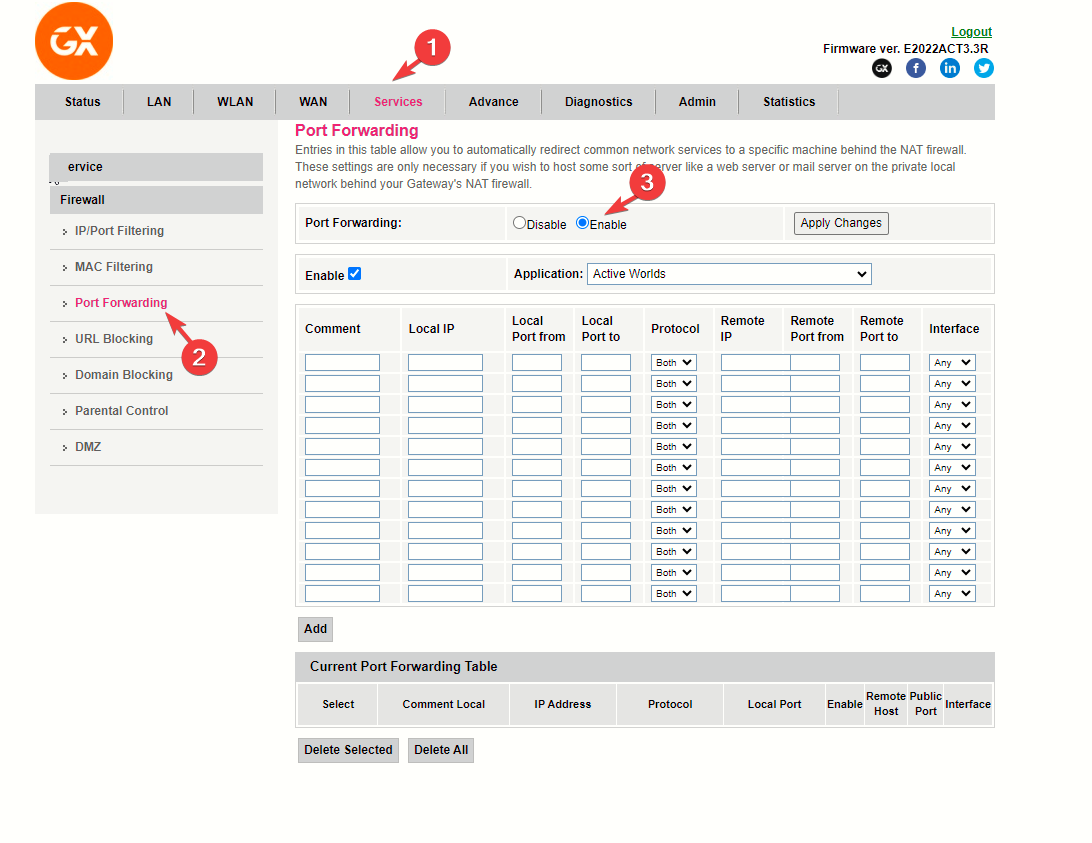chrome_Port Forwarding - Error Code 502 on Epic Games