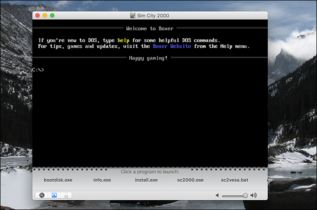 Запуск исполняемого файла игры внутри Boxer