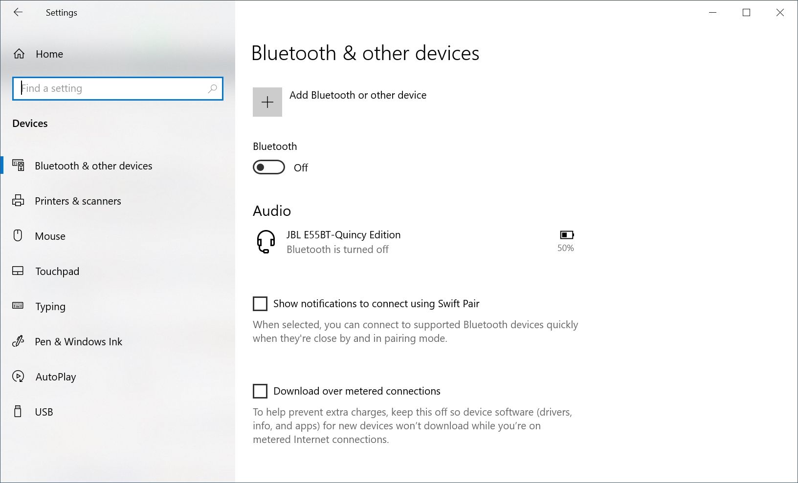 Параметры — Bluetooth и другие устройства в Windows 10
