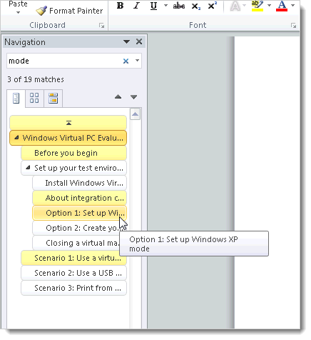 Просмотр заголовков и реорганизация