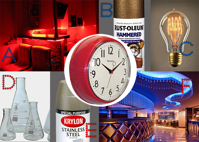 retro futuristic design palette