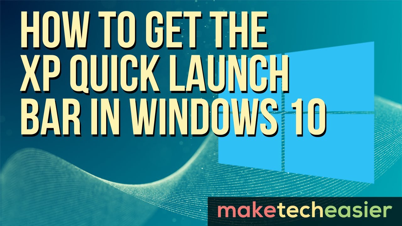 Интерфейс: пример Quick Launch на панели задач
