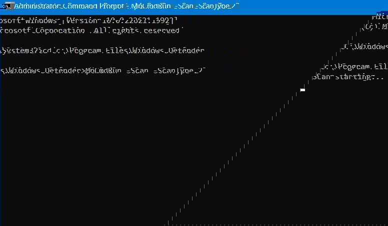 Полное сканирование Windows Security в Командной строке
