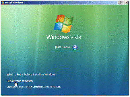 Вернуть доступ к учётной записи Windows Vista