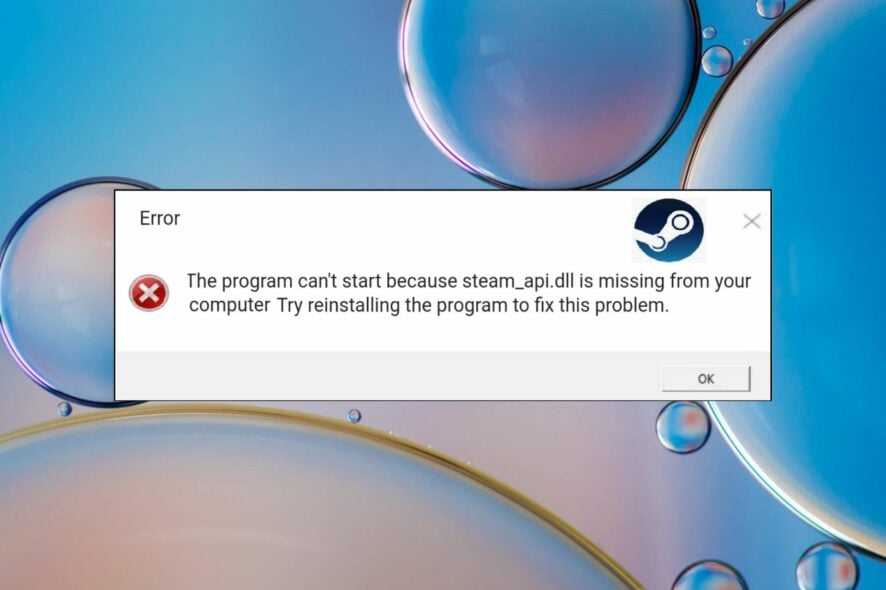Ошибка: отсутствует steam_api.dll — как исправить