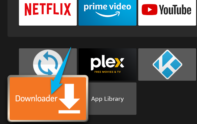 Запуск приложения Downloader из раздела приложений.
