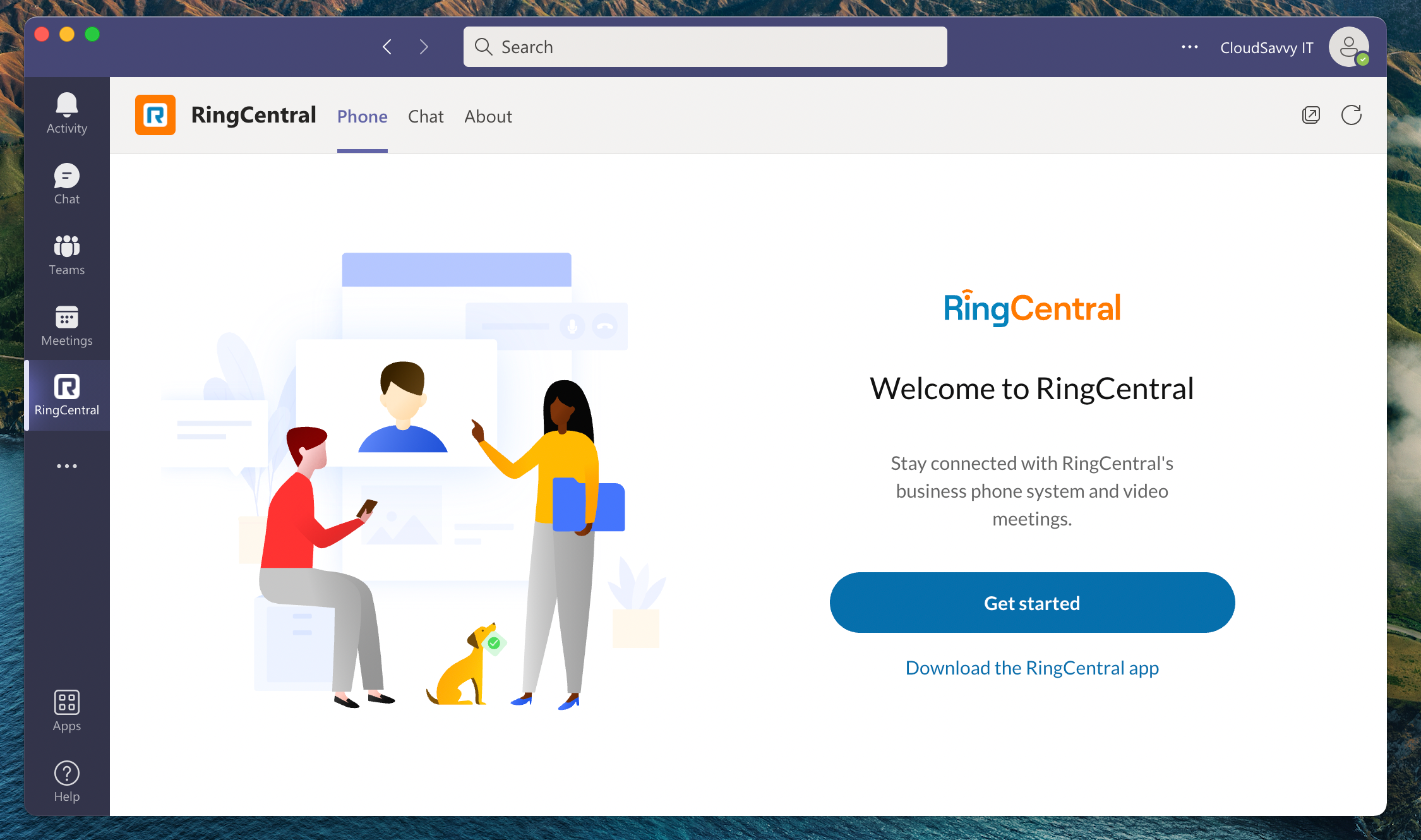 Интеграция RingCentral с Microsoft Teams
