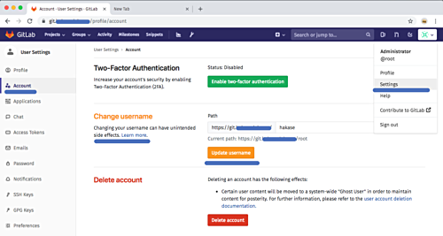 Изменение имени пользователя в профиле GitLab
