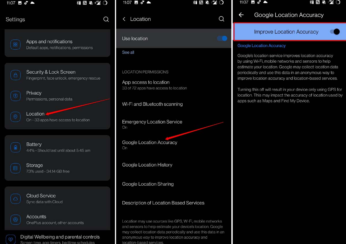 android improve location accuracy