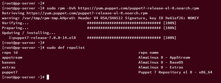 Добавление репозитория Puppet