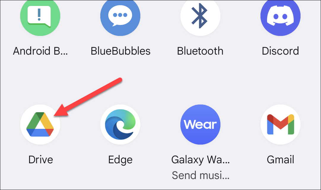 Выберите приложение для сохранения.