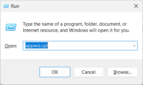 Programas e recursos do Windows