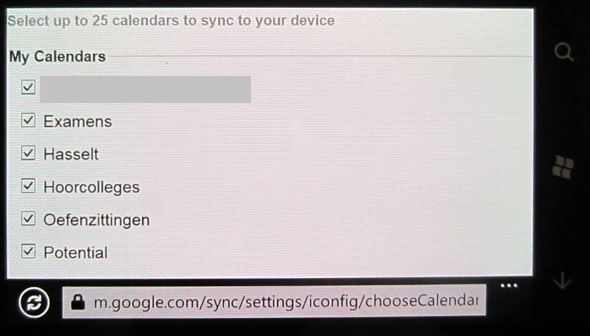 google calendar sync