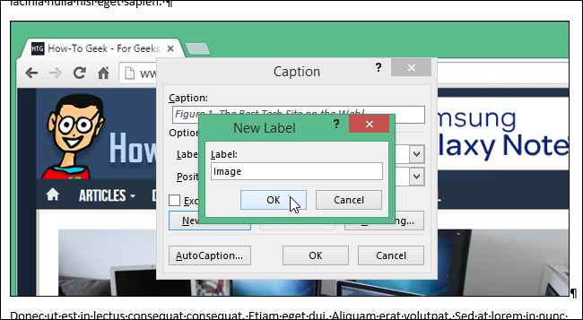Диалог «New Label» для ввода имени метки