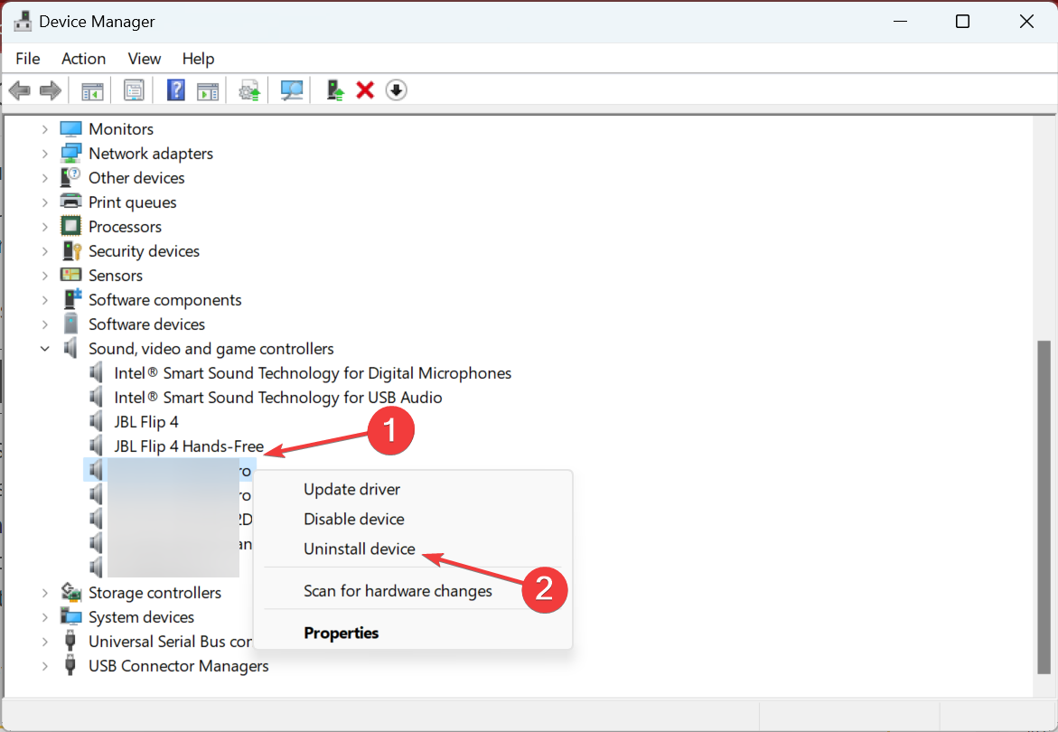 контекстное меню удалить устройство в диспетчере