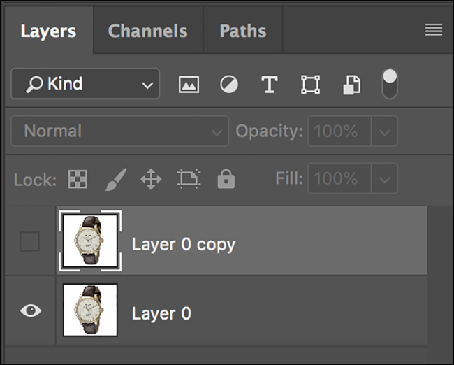 Отключение видимости дубликата