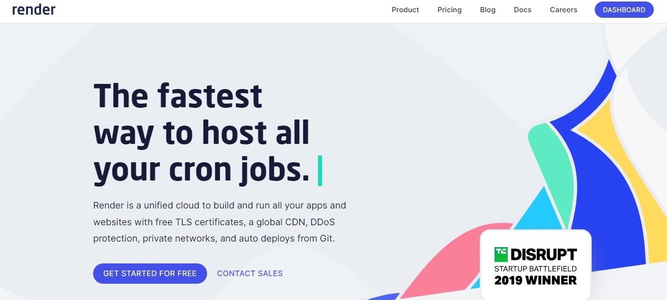 Главная страница Render на официальном сайте