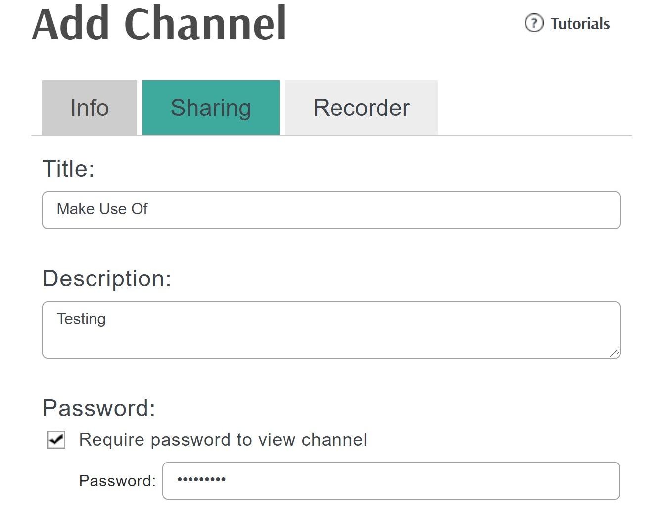 Информация о канале