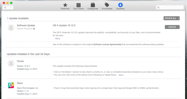 Обновления macOS в App Store
