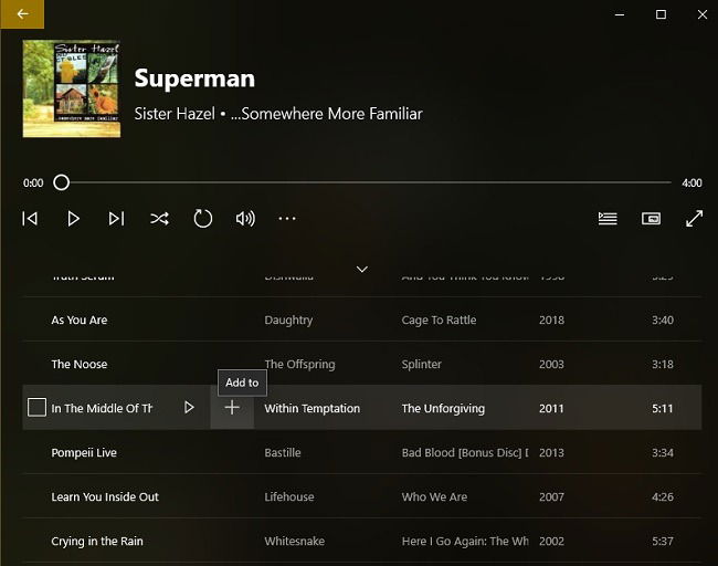 Управление очередью и правка плейлиста