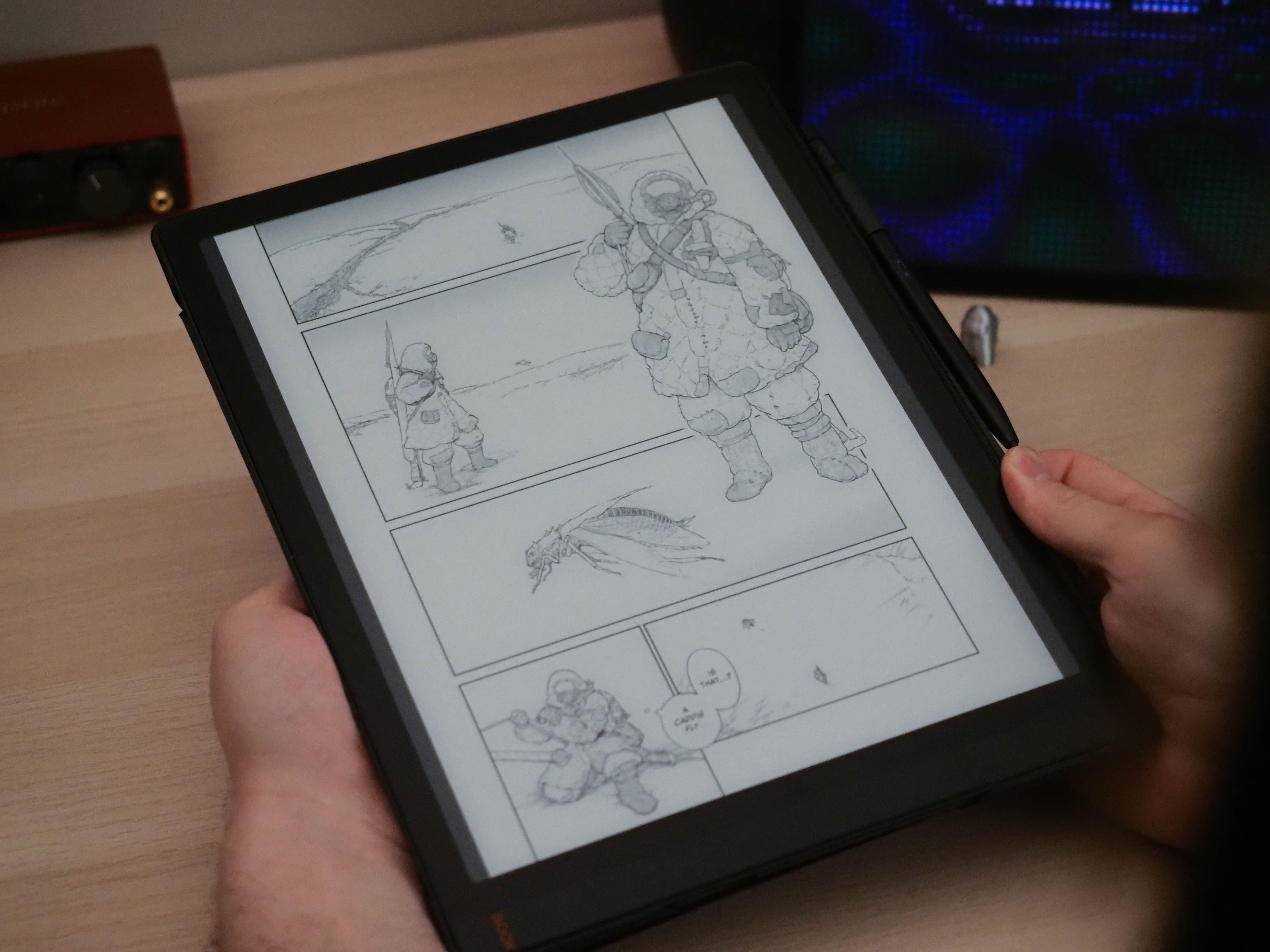 Чтение манги на планшете