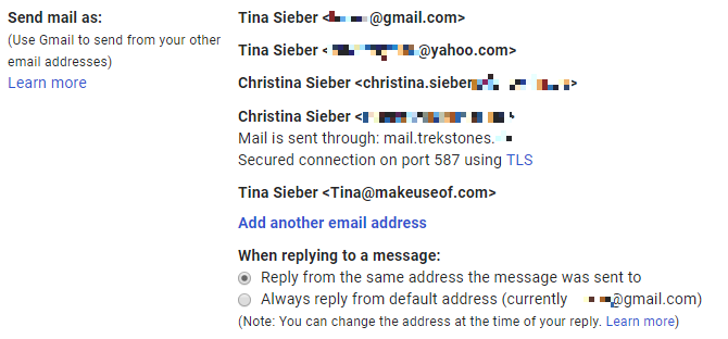 Добавление псевдонимов в Gmail