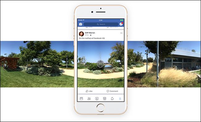 Пример 360° обложки Facebook