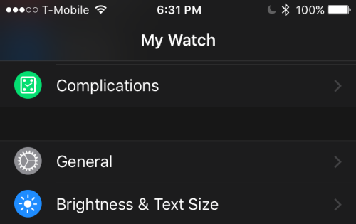 Экраны приложения Watch на iPhone