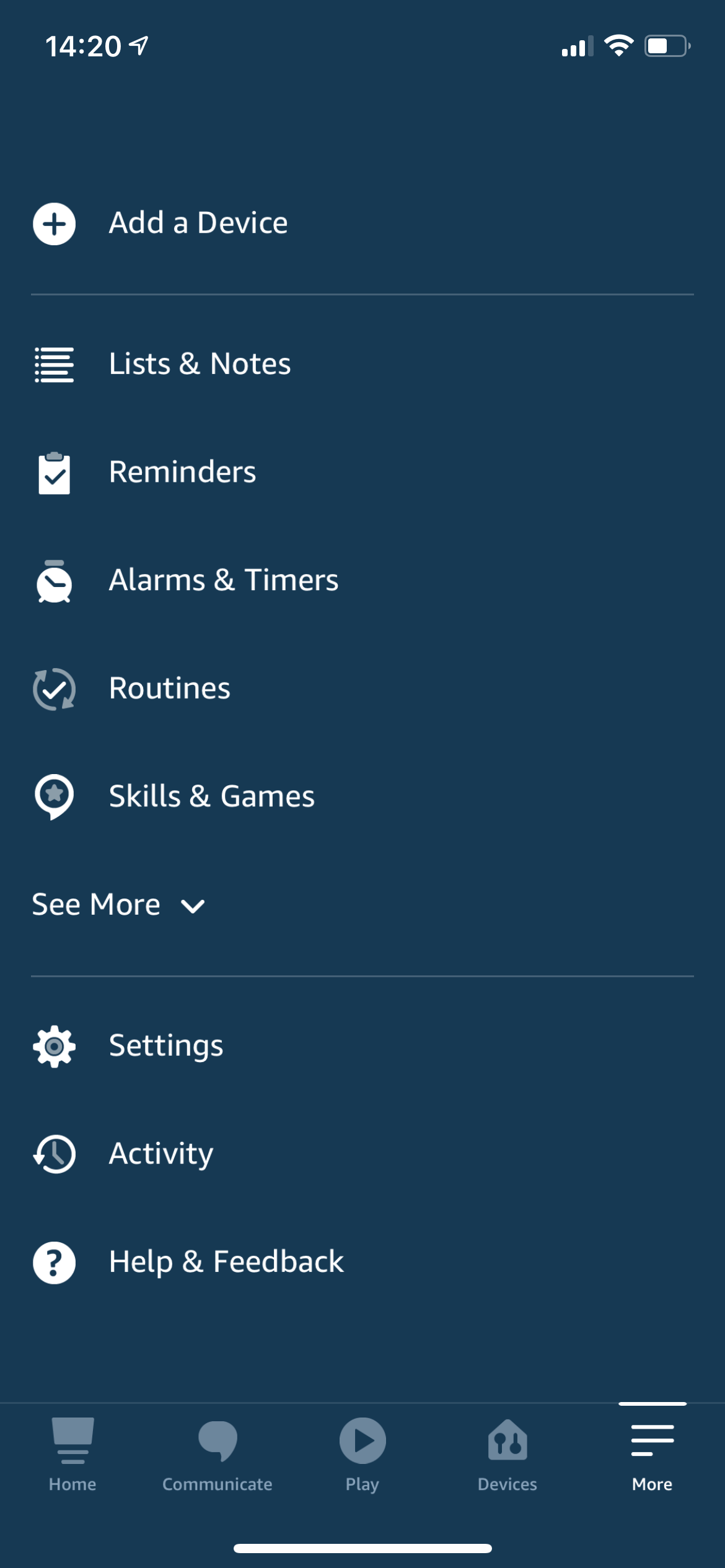 Добавить устройство в Alexa