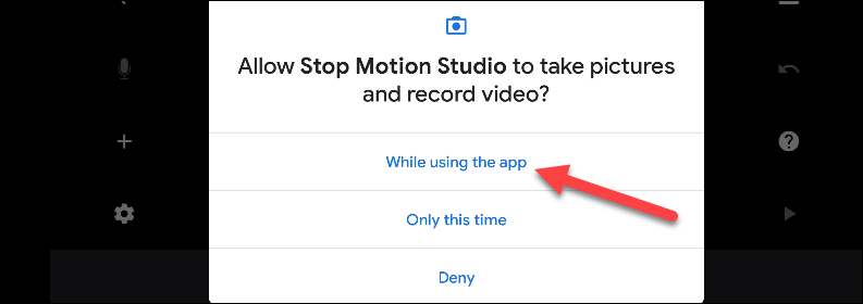Предоставьте разрешения для работы приложения