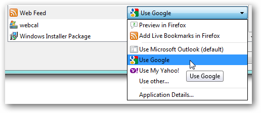 Настройка Firefox для открытия RSS-лент через Google Reader