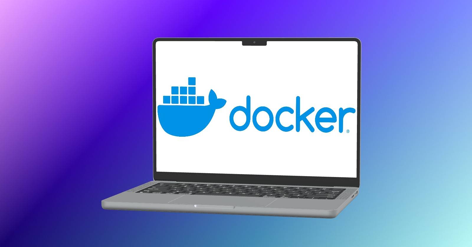 макбук с Docker на экране