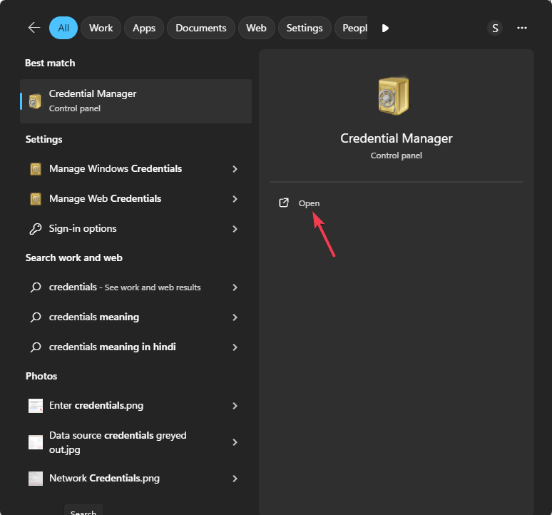 Диспетчер учетных данных Windows — веб-учётные записи