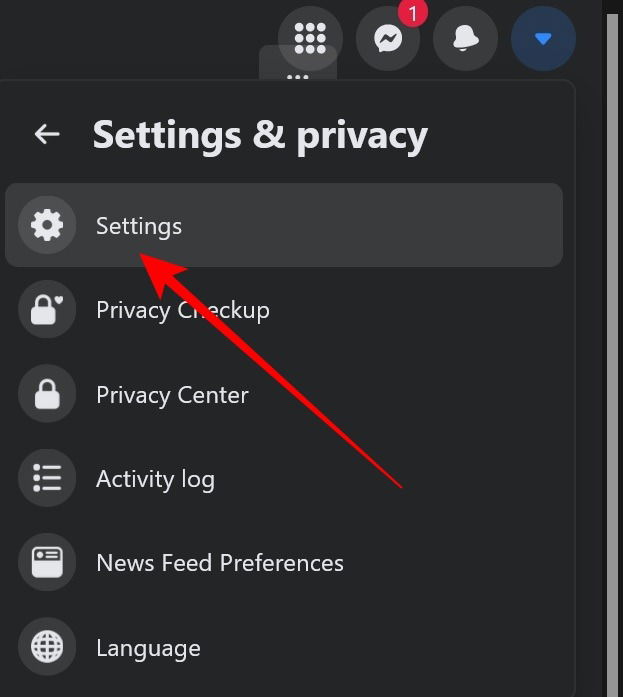 Paramètres Facebook sur PC