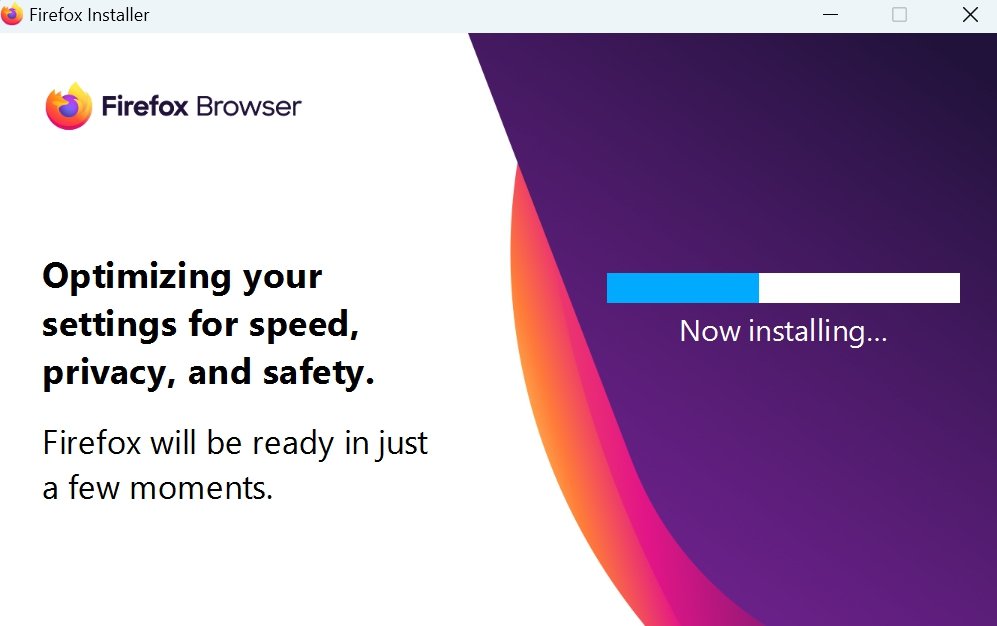 Finestra di conferma Controllo account utente durante l'installazione di Firefox