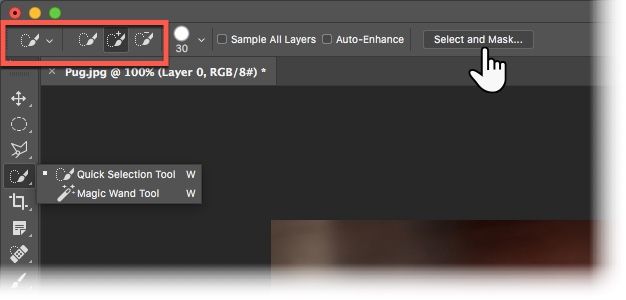 Интерфейс Select and Mask в Photoshop CC 2018