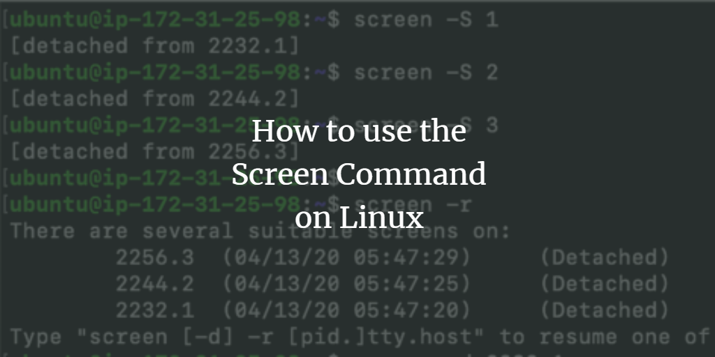 Screen: управление несколькими SSH-сессиями на Ubuntu