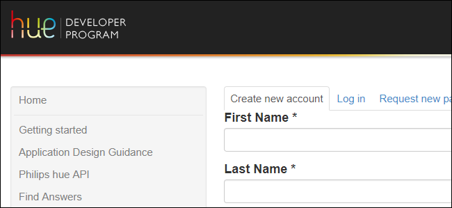 Регистрация разработчика Hue