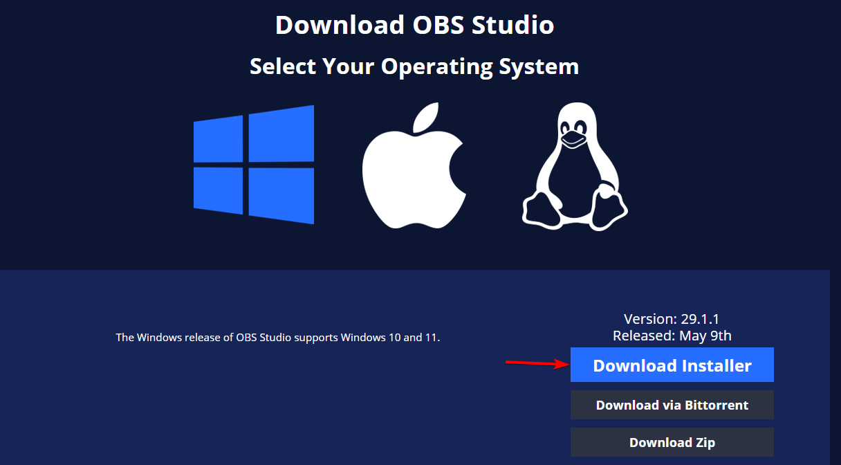 Установка OBS Studio и интерфейс программы