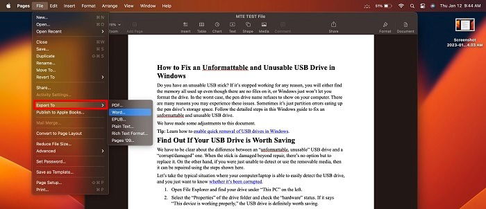 Open Docx No Word Pages View
