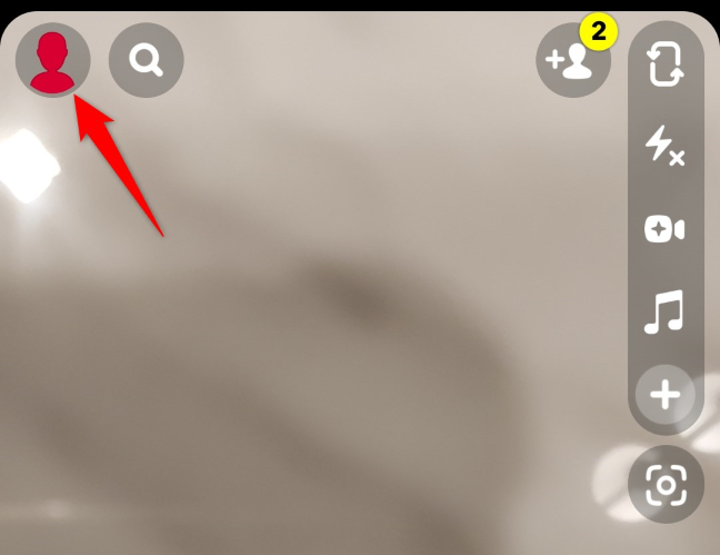 Выберите иконку профиля или Bitmoji.