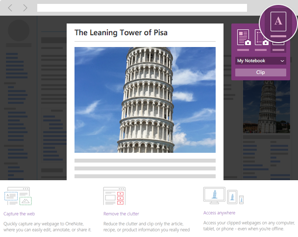 Web Clipper for OneNote