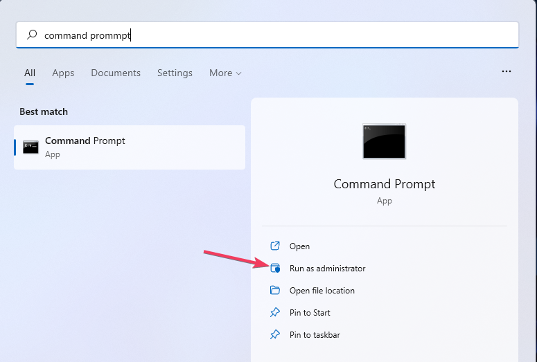 Запуск Командной строки от имени администратора