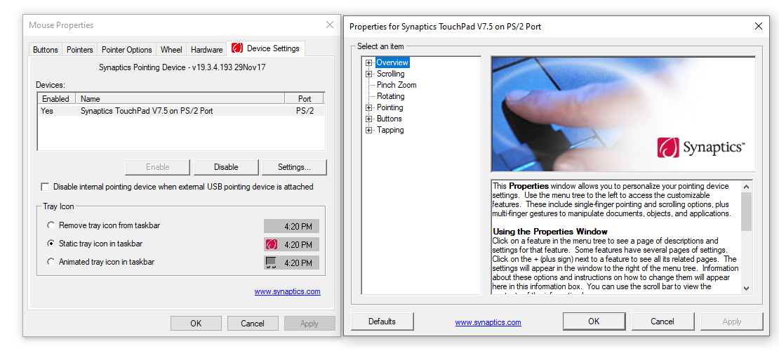 windows 10 additional mouse settings