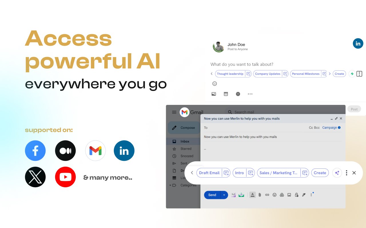 Merlin - Ask AI to Research, Write & Review