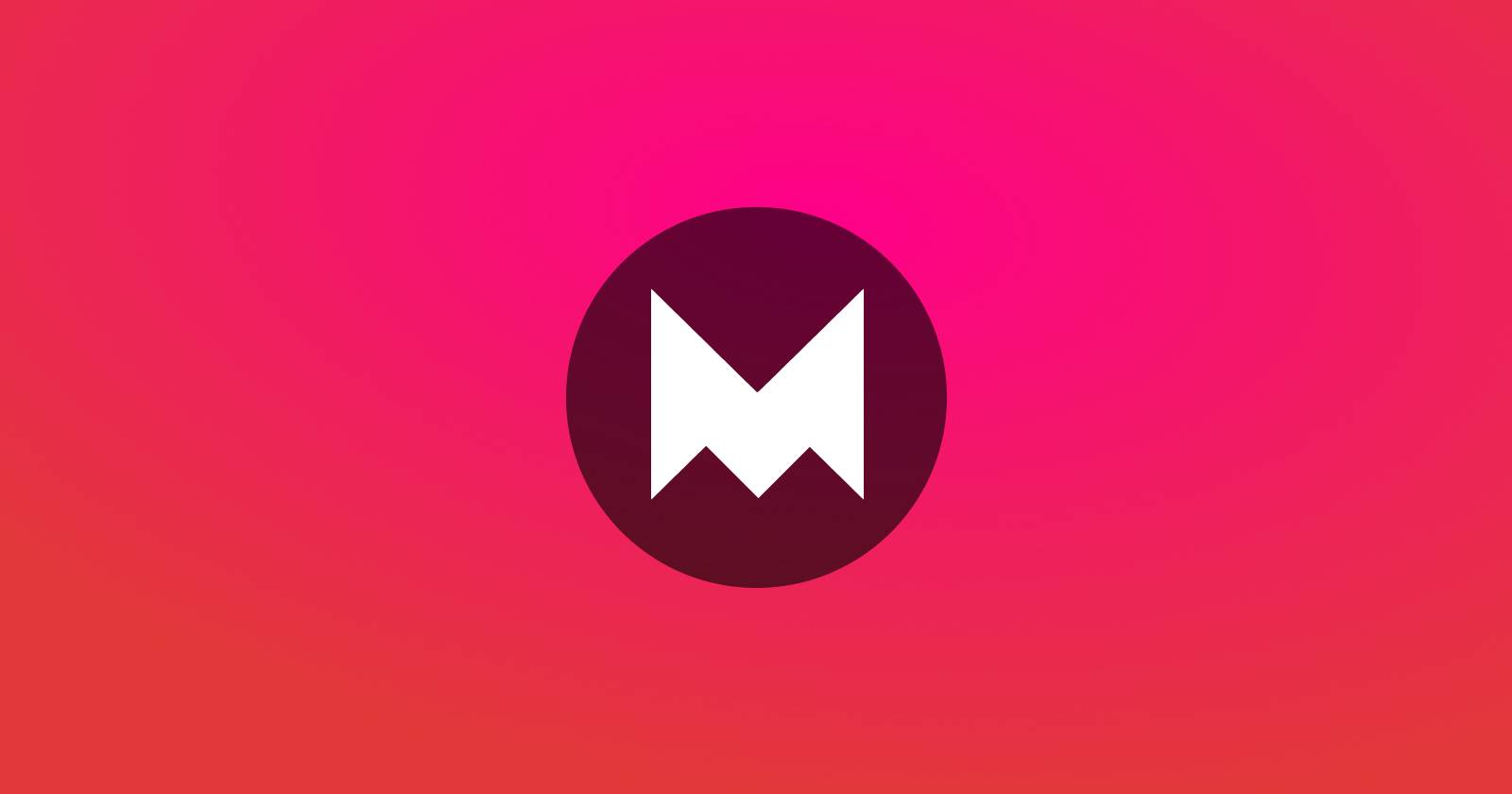 Логотип Framer Motion на градиентном фоне