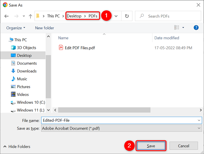 Select a folder and choose 