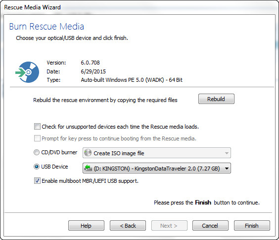 Загрузка компонентов Windows PE