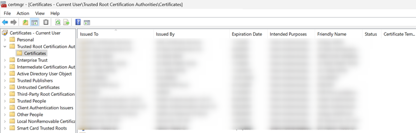 Проверка сертификатов в Windows